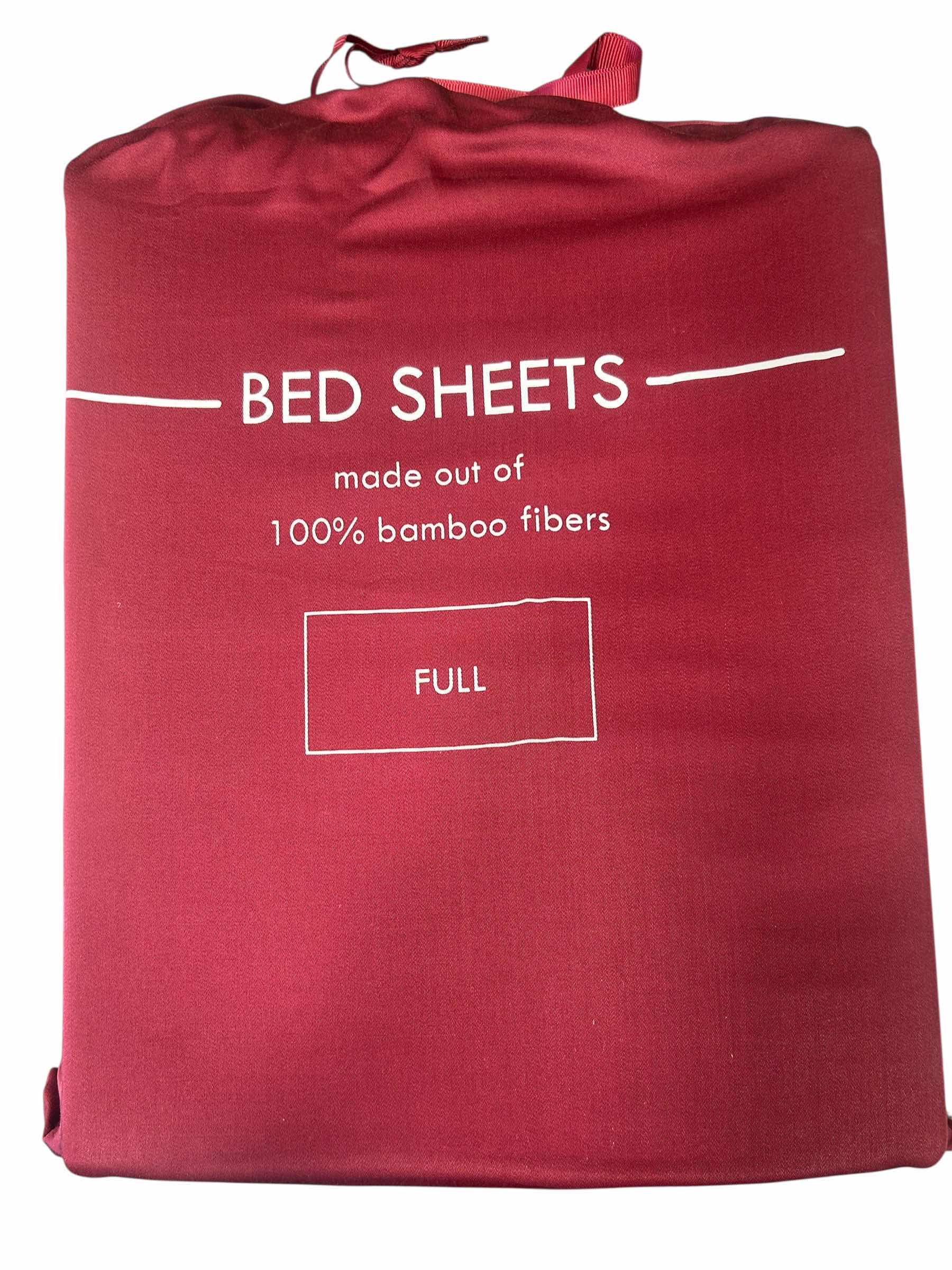 Photo 1 of BAMBOO IS BETTER RUBY RED 100% BAMBOO FIBERS FULL BED SHEET