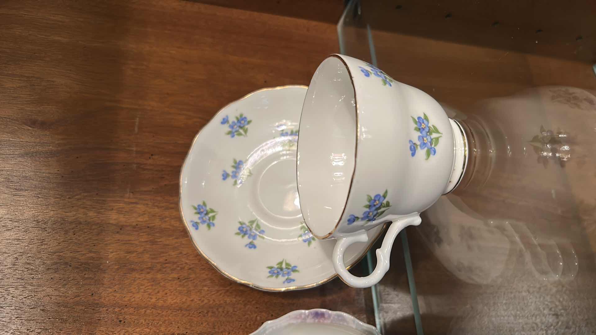 Photo 1 of 4 VINTAGE PORCELAIN CUP AND SAUCER SETS