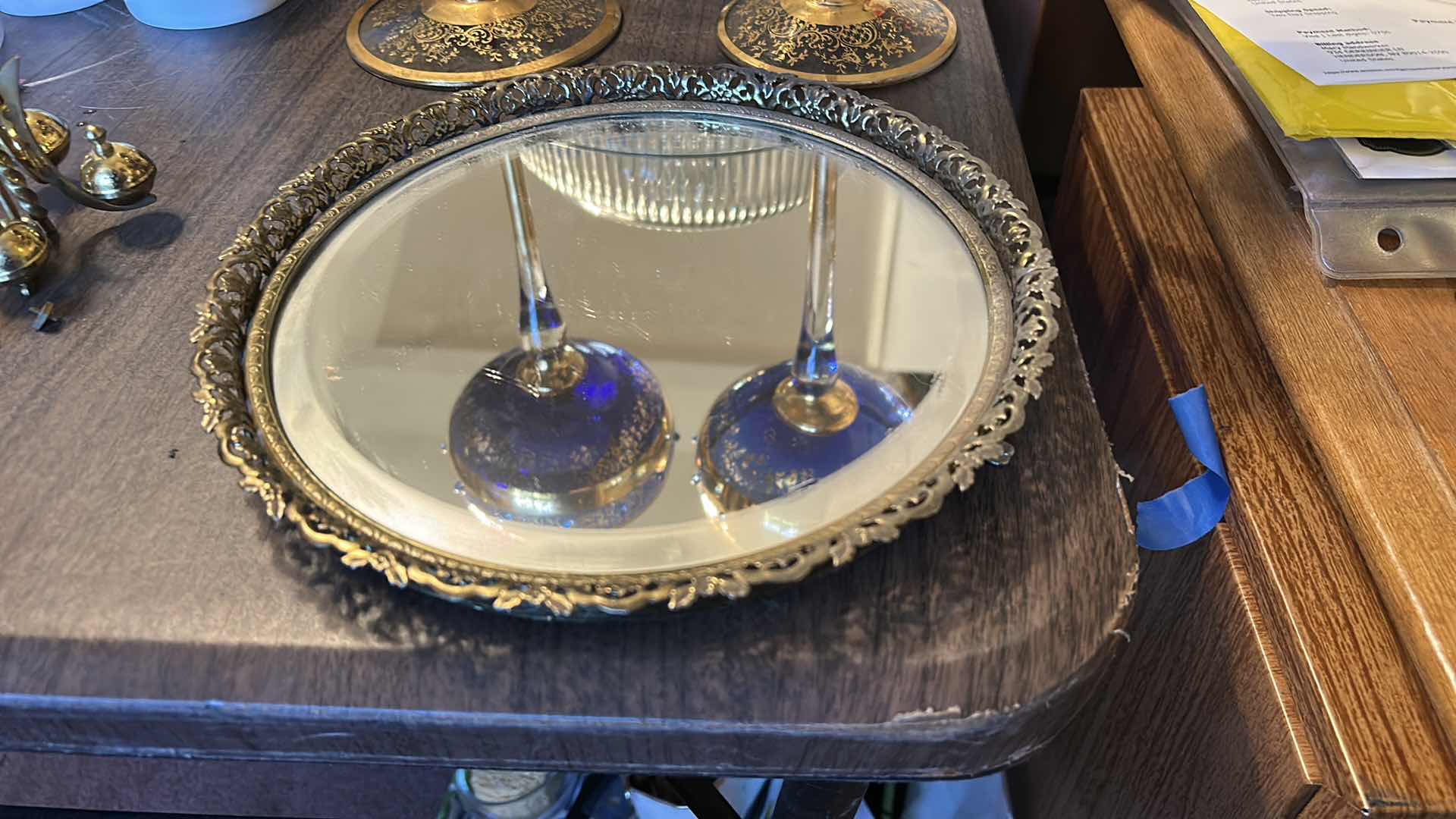 Photo 1 of VINTAGE KUNDO (KIENINGER & OBERGFELL) 400-DAY ANNIVERSARY TORSION CLOCK MANUFACTURED IN WEST GERMANY, FEATURING BRASS CONSTRUCTION AND A PROTECTIVE GLASS DOME. H11.5”