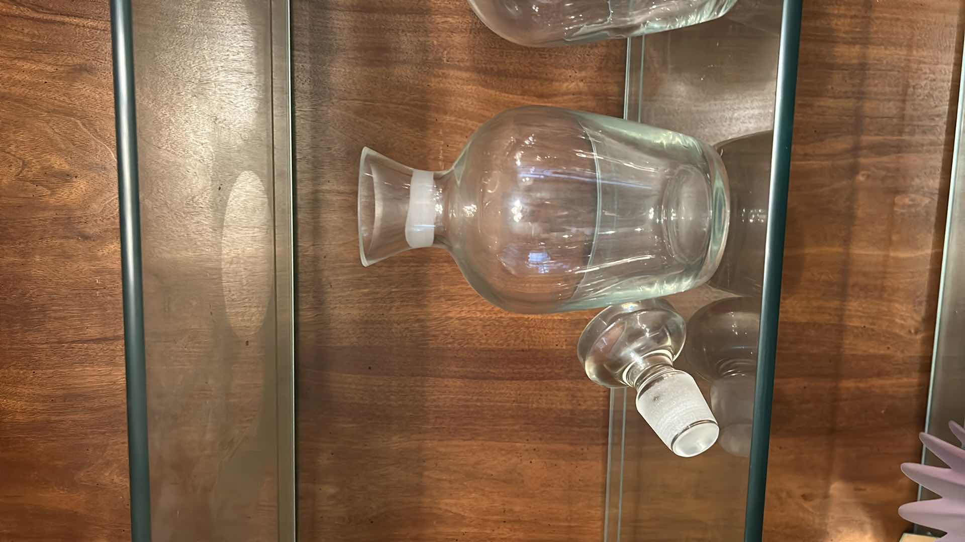 Photo 1 of 3 MATCHING GLASS DECANTERS H9.5”