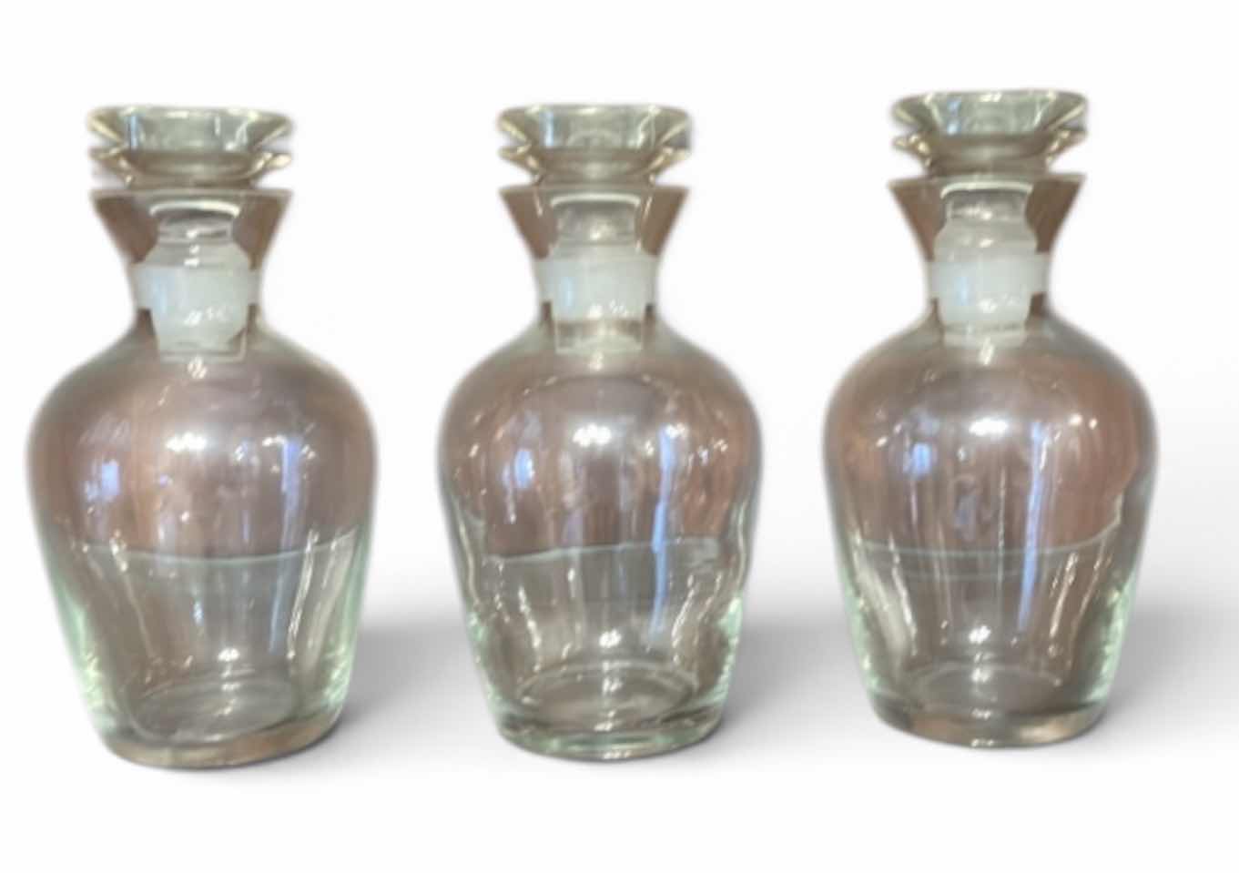 Photo 1 of 3 MATCHING GLASS DECANTERS H9.5”