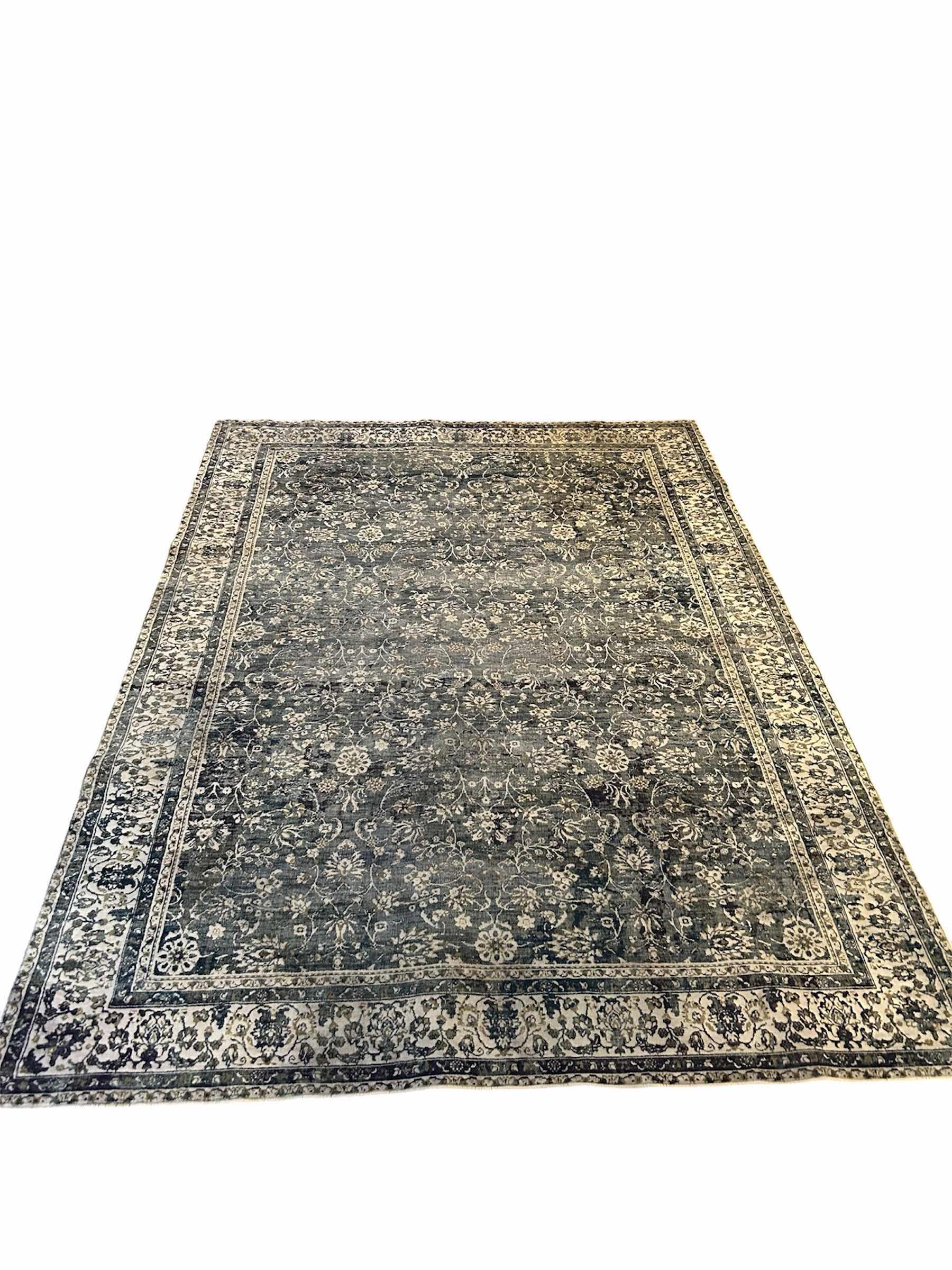 Photo 1 of LOLOI MARGOT COLLECTION BLUE GRAY ORIENTAL AREA RUG 5' X 6.5'
