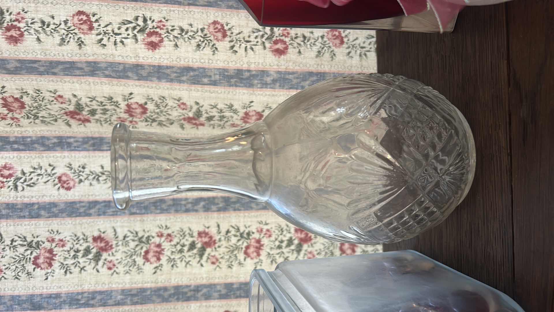 Photo 1 of 12- COLORED & CLEAR GLASS VASES VARIOUS SIZES