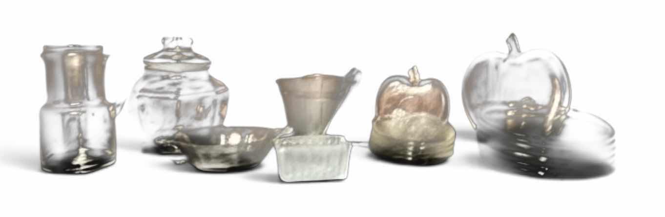 Photo 1 of GLASS PCS - ICE BUCKET, APPLE PLATES, PITCHER, BOWL, LIDDED JAR & MORE