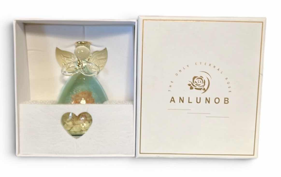 Photo 1 of NEW ANLUNOB FOREVER ROSE INSIDE GLASS ANGEL