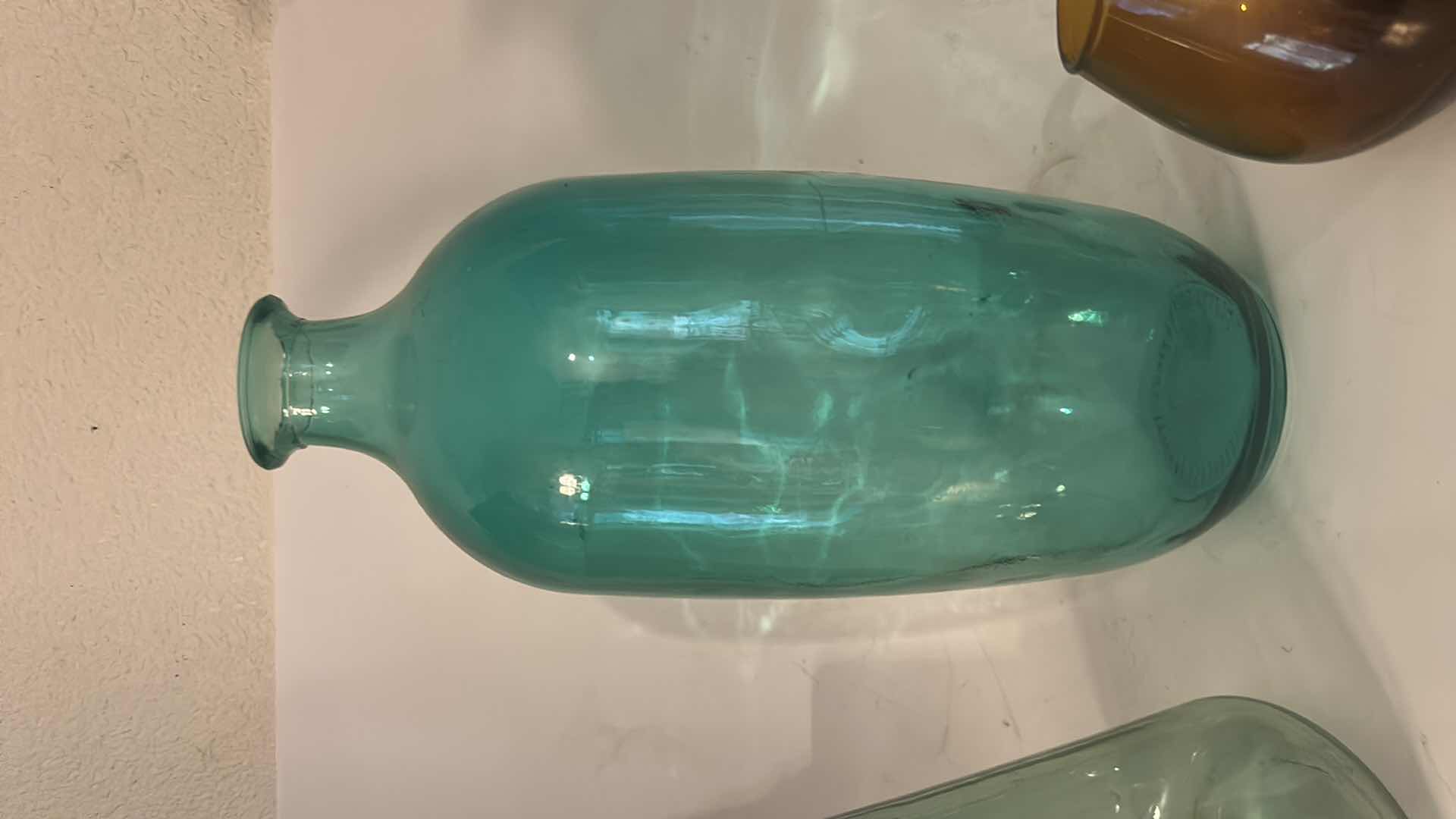 Photo 1 of COLORED GLASS PIECES MADE IN SPAIN (TALLEST 16”)