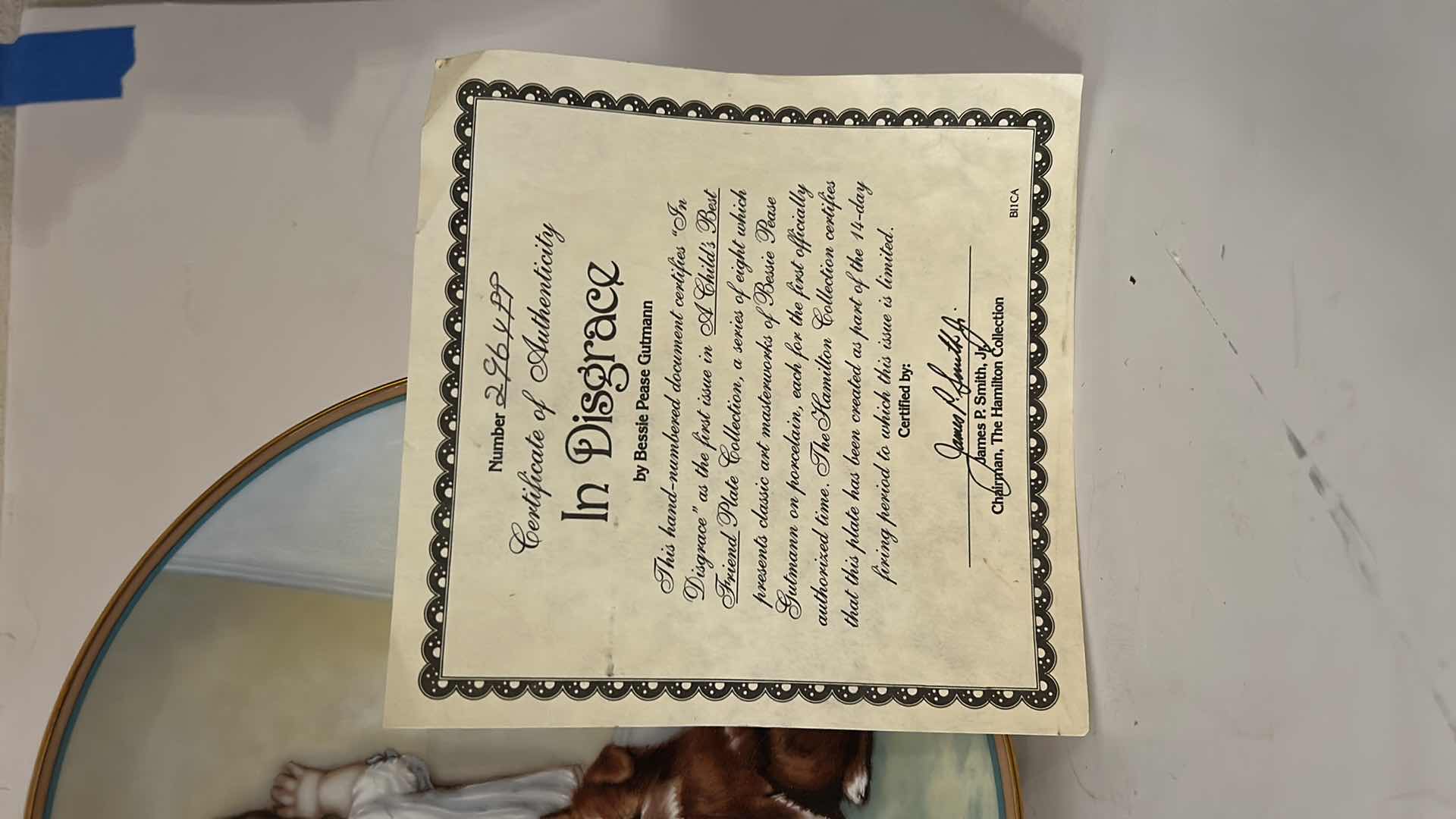 Photo 1 of HAMILTON "IN DISGRACE" COLLECTIBLE PLATE