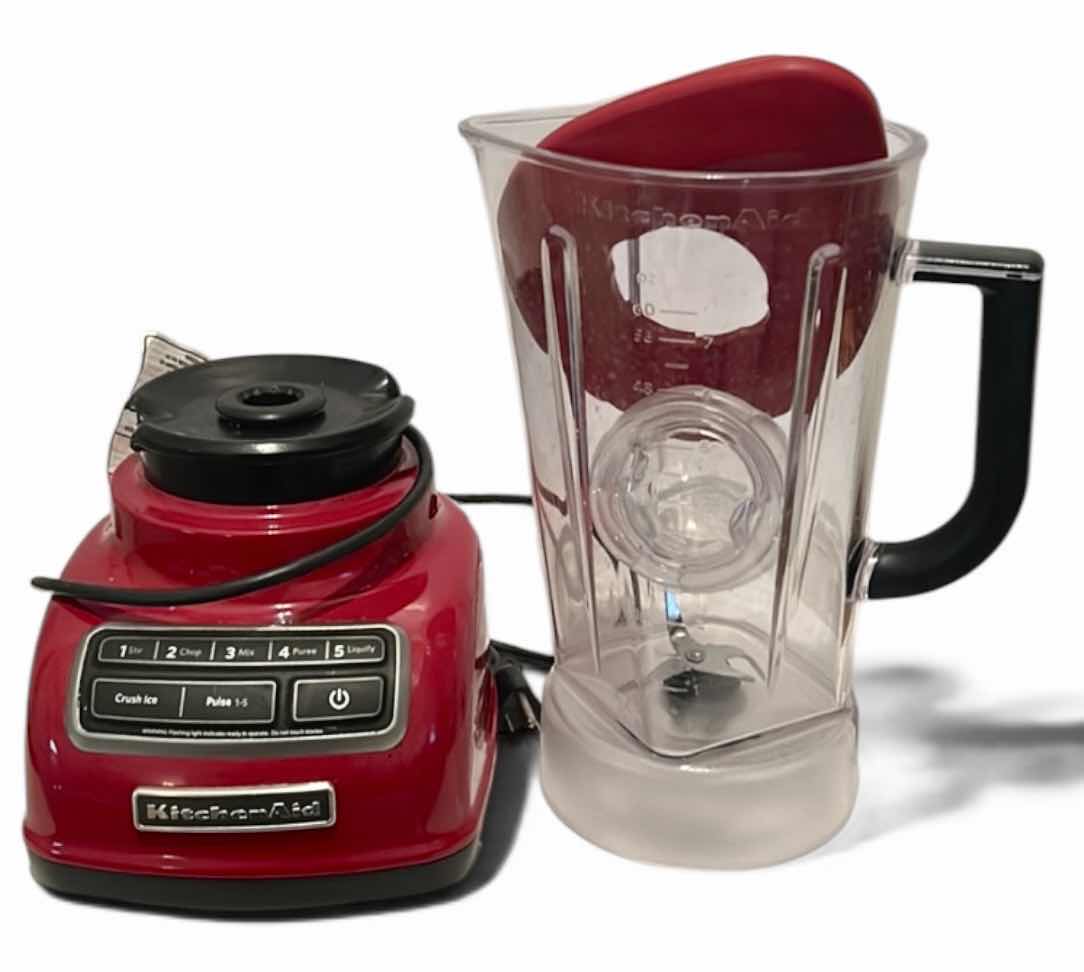 Photo 1 of RED KITCHEN AID BLENDER