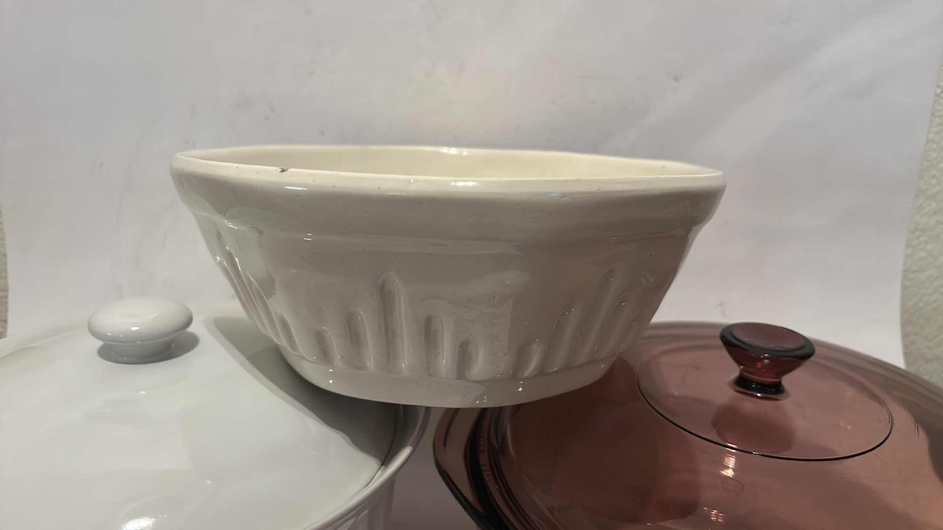 Photo 1 of CASSEROLE DISHES AND MIXING BOWL