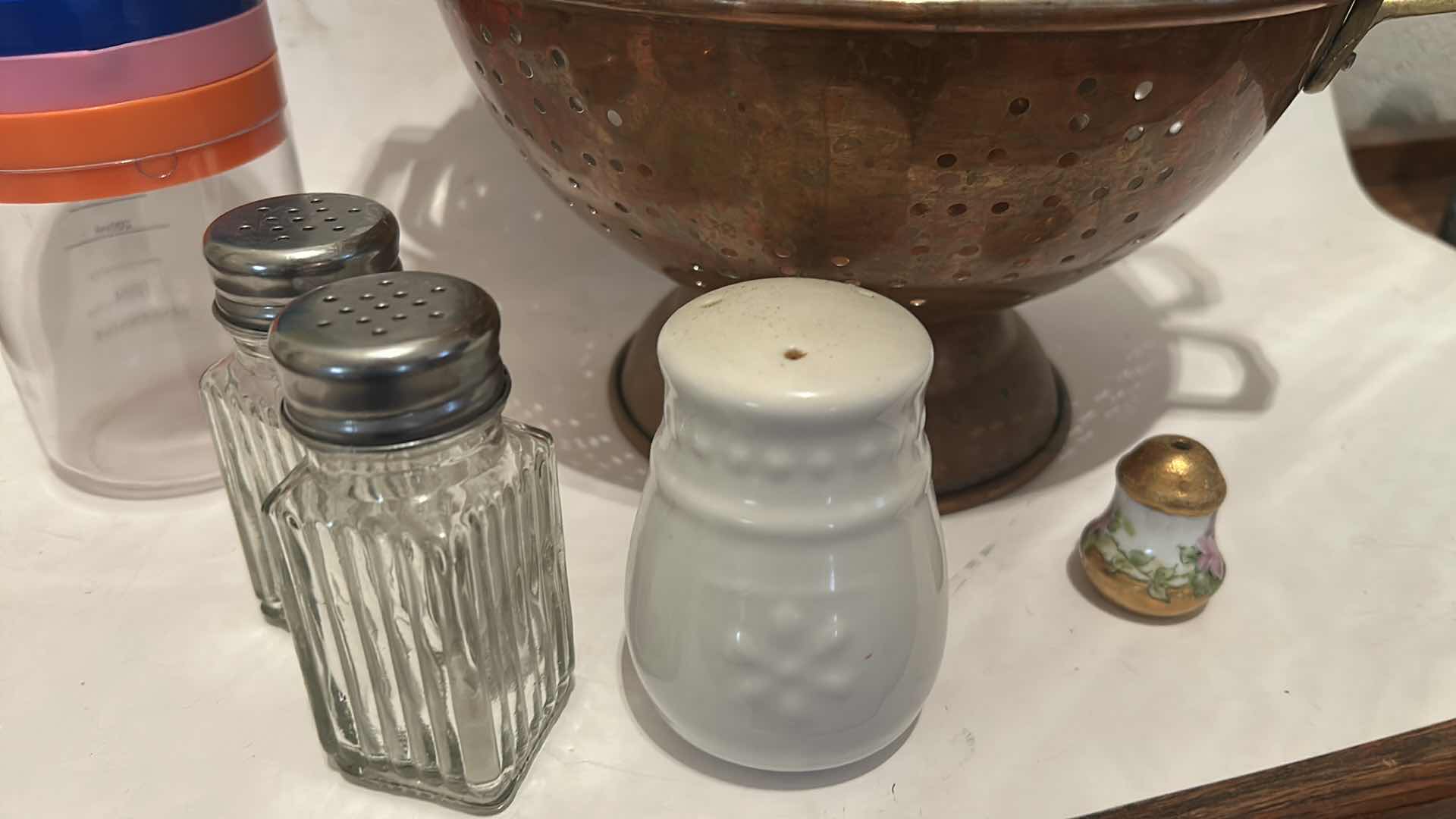 Photo 1 of KITCHEN ITEMS- BRASS COLANDERS & MORE