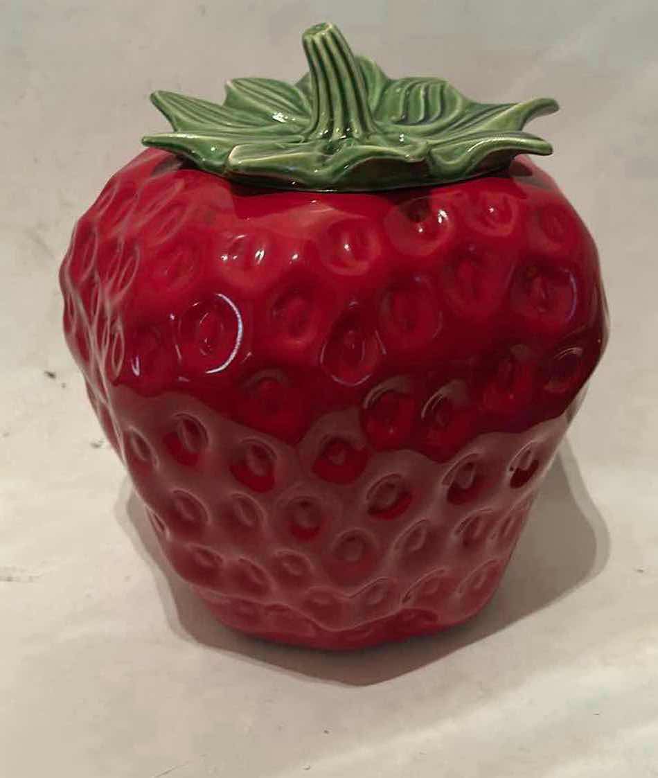 Photo 1 of STRAWBERRY COOKIE JAR H10”