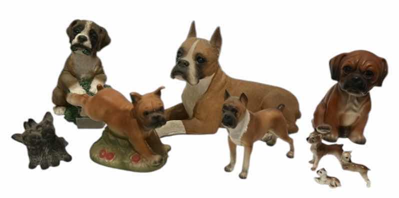 Photo 1 of 9 DOG FIGURINES