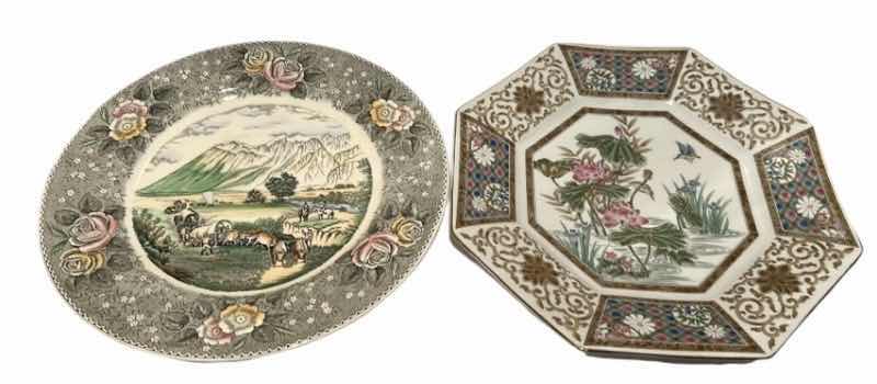 Photo 1 of 2 DECORATIVE ASIAN INSPIRED PLATES 11”