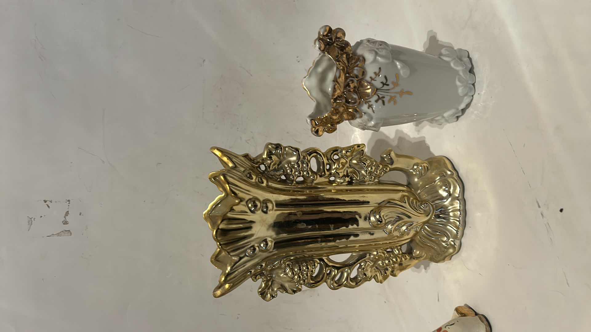 Photo 1 of 2 ROYAL DUCHESS FINE CHINA BAVARIA PLATES 4.5” PLATES, 2 VASES, H4” ELEPHANT FIGURINE, & MINI CUPS