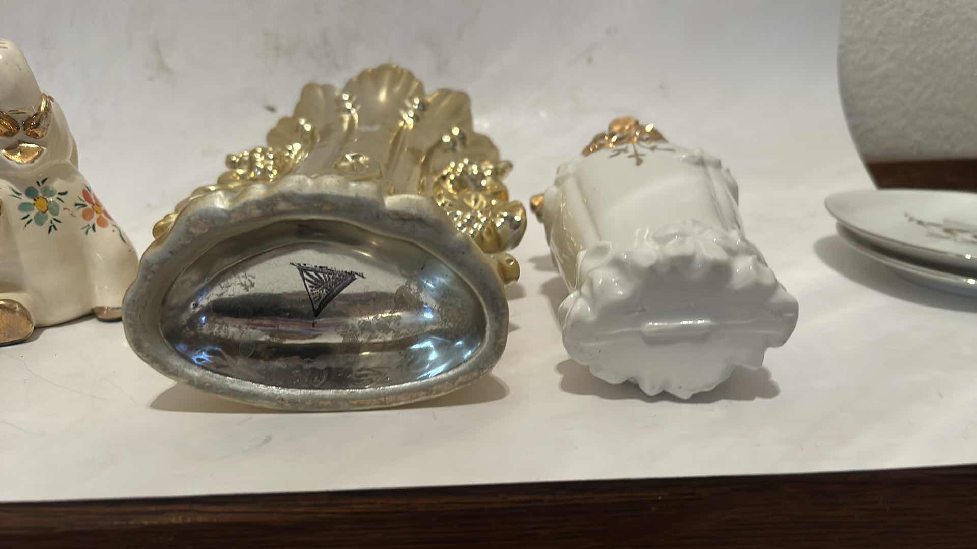 Photo 1 of 2 ROYAL DUCHESS FINE CHINA BAVARIA PLATES 4.5” PLATES, 2 VASES, H4” ELEPHANT FIGURINE, & MINI CUPS