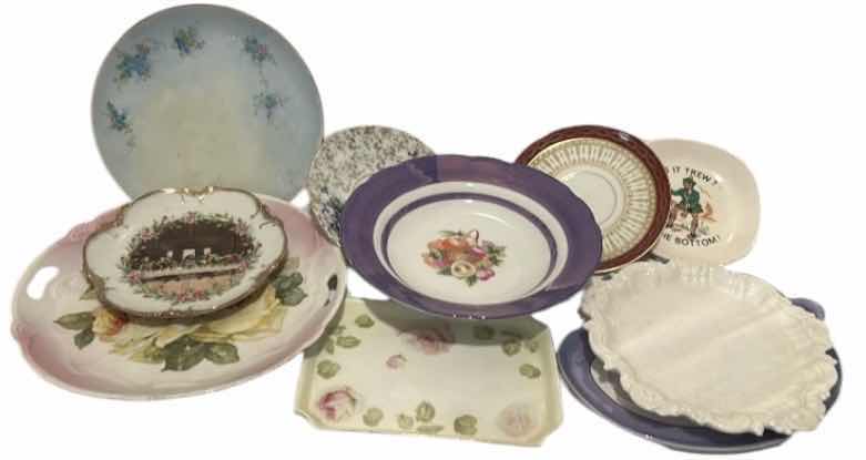 Photo 1 of 10- VARIOUS CHINA / PORCELAIN PLATES