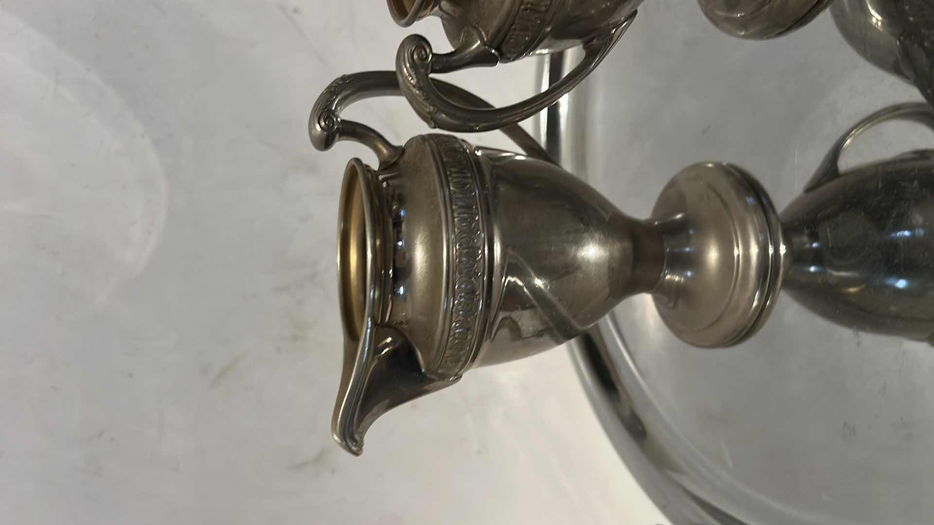 Photo 1 of SILVER TONE TRAY 12.75” & CREAM AND SUGER