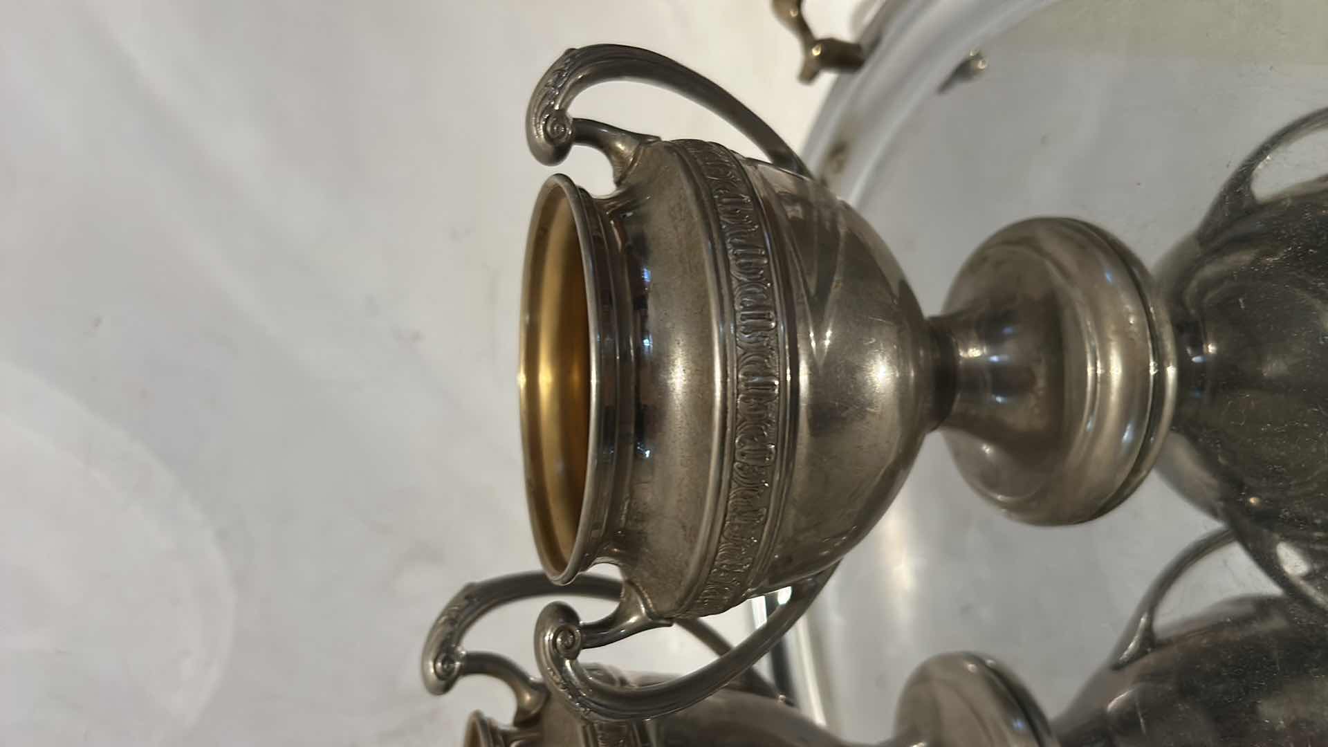 Photo 1 of SILVER TONE TRAY 12.75” & CREAM AND SUGER