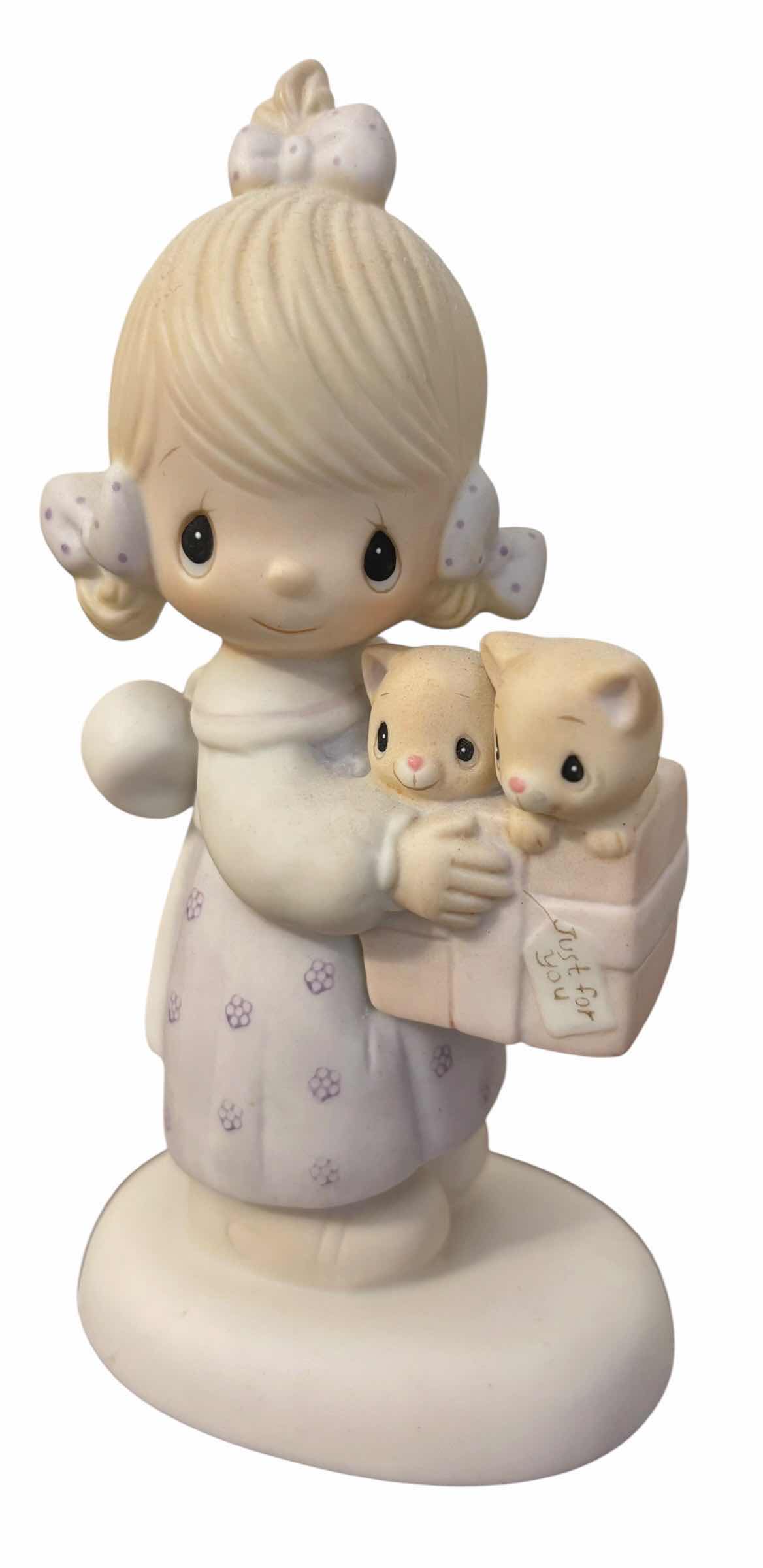 Photo 1 of PRECIOUS MOMENTS FIGURINES (3) (TALLEST H5.5”)