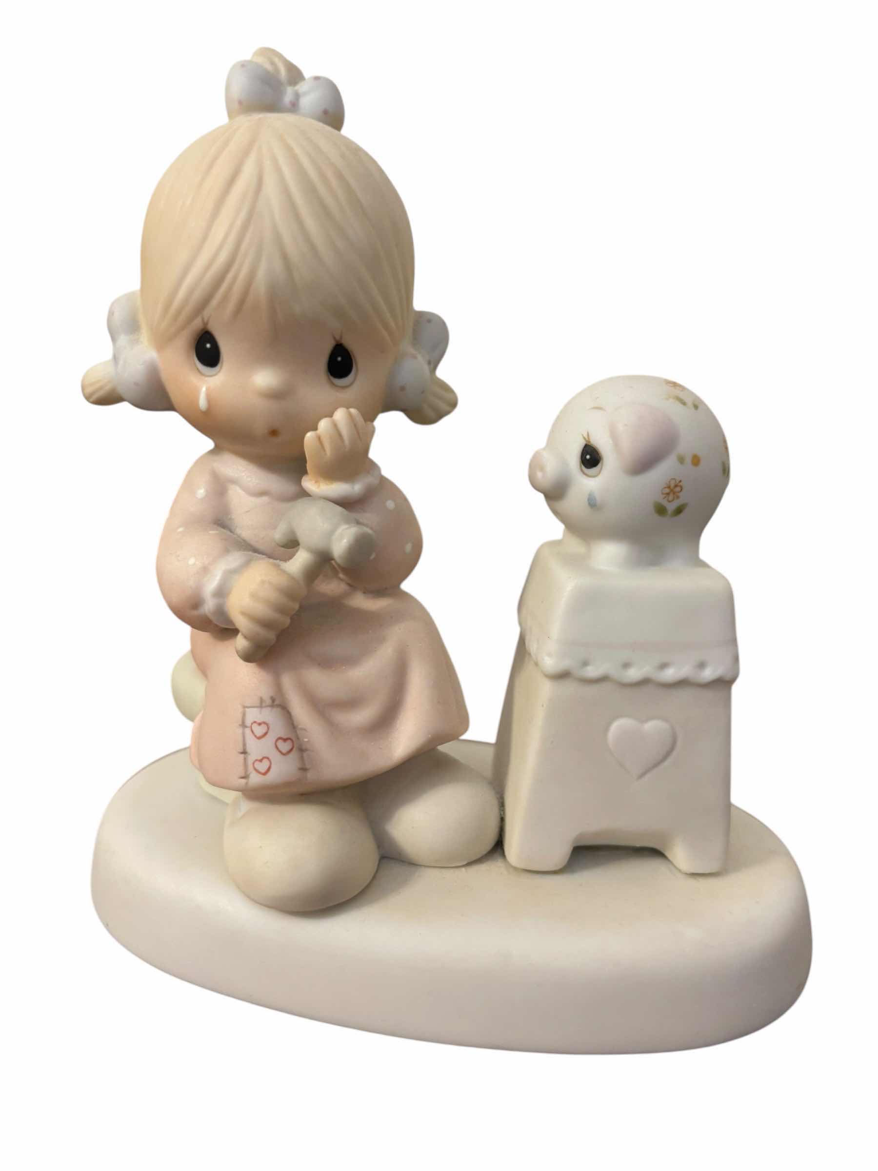 Photo 1 of PRECIOUS MOMENTS FIGURINES (3) (TALLEST H5.5”)