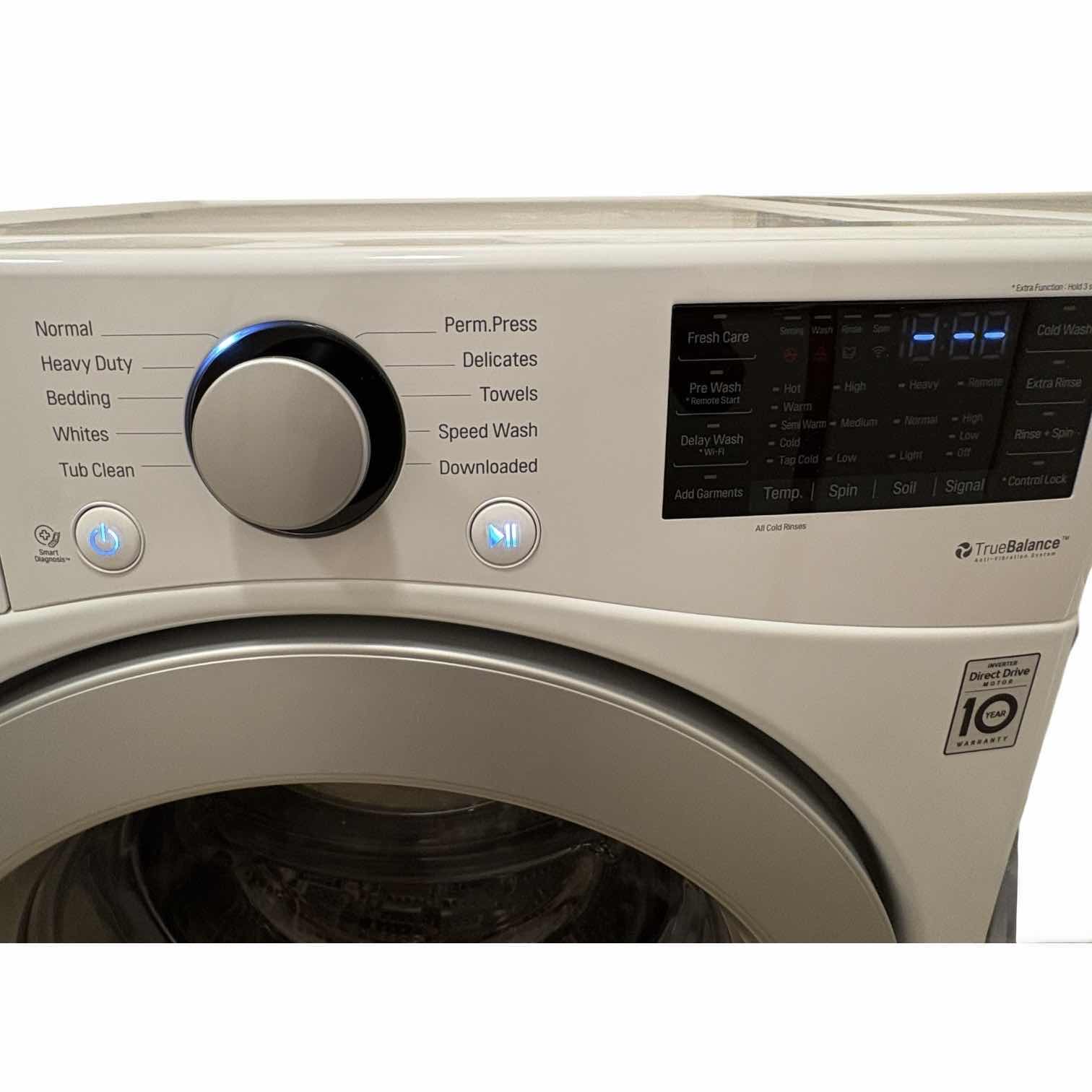 Photo 1 of LG SMART TECHNOLOGY FRONT LOAD WASHING MACHINE MODEL WM3500CW 4.5CU FT 26.5”X27”H39” $899
