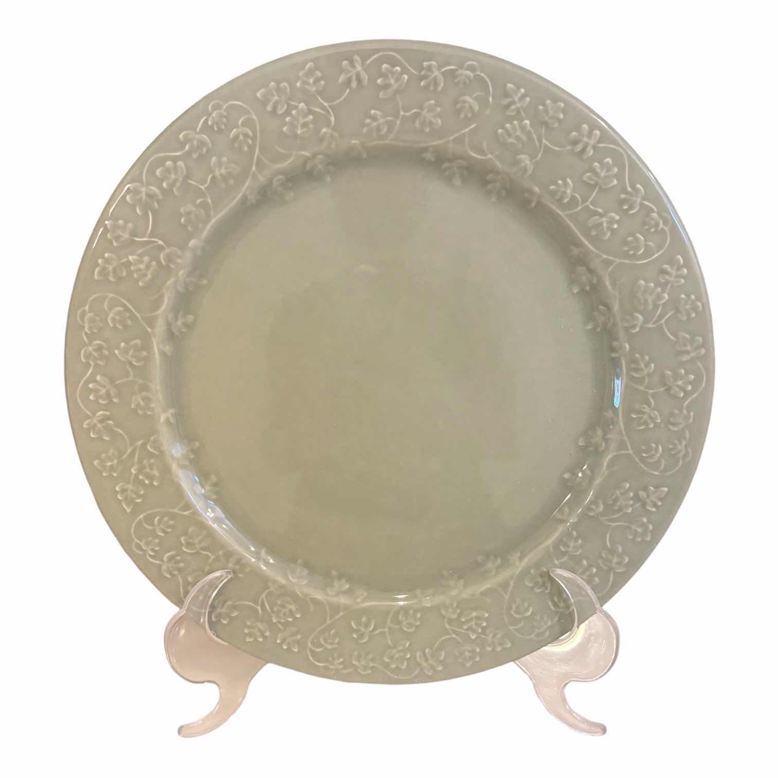 Photo 1 of (3)PCS WORLD MARKET SAGE PLATES D12”