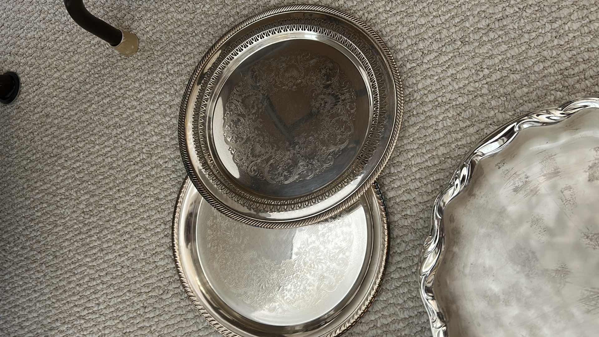 Photo 1 of 4- SILVERPLATED SERVICE ITEMS