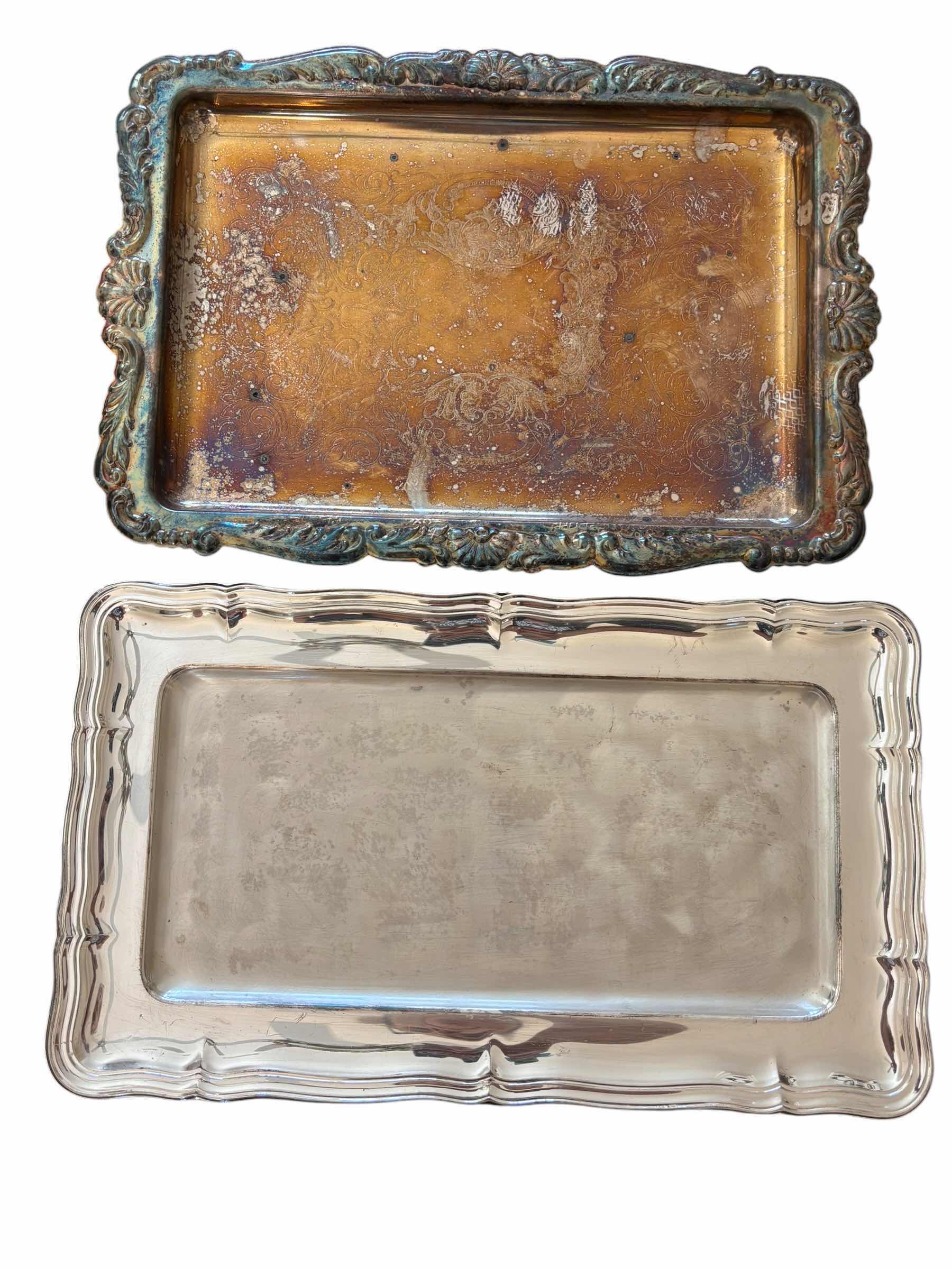 Photo 1 of SILVER PLATE PLATTERS (4)