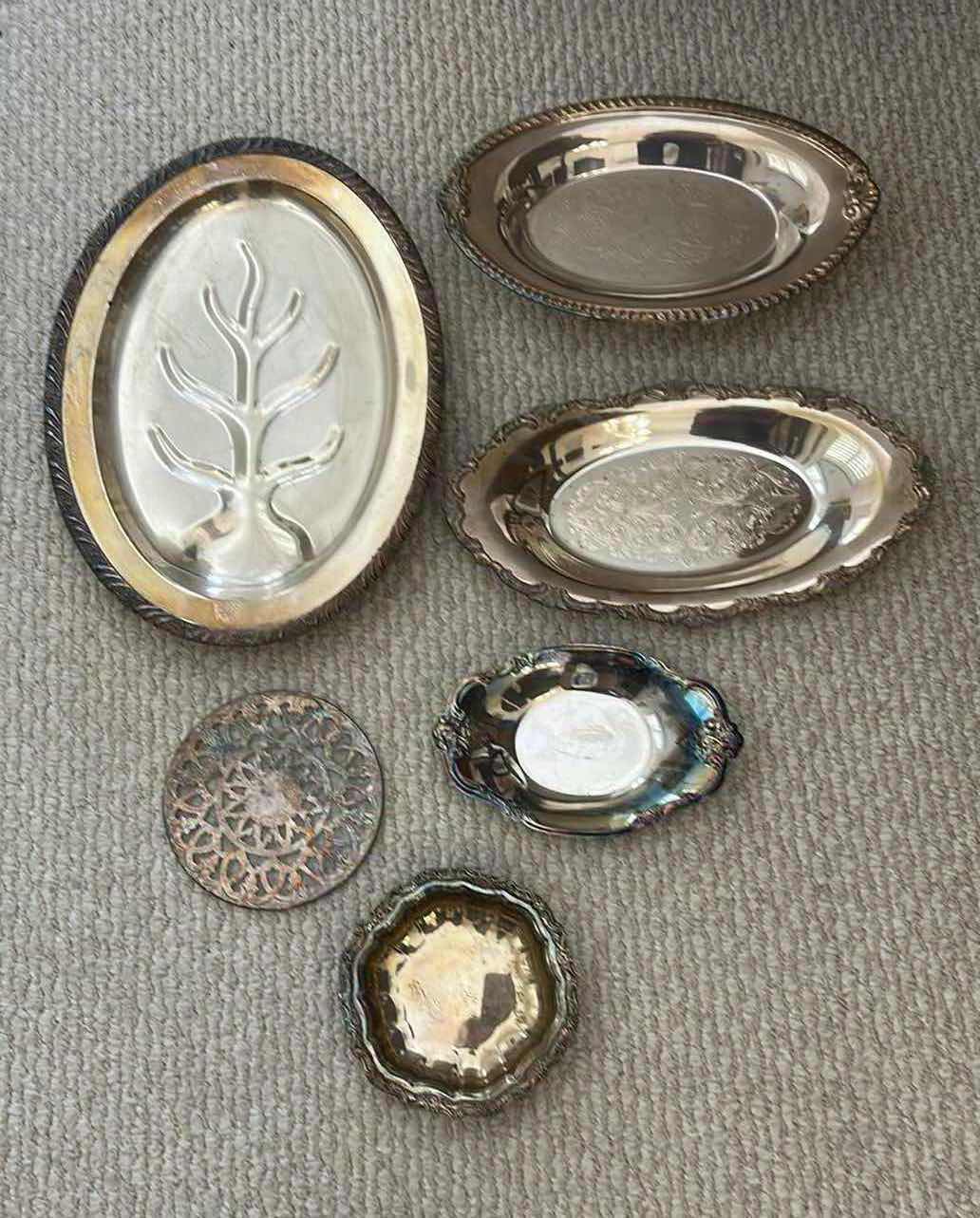 Photo 1 of 6- SILVER-PLATED SERVICE ITEMS