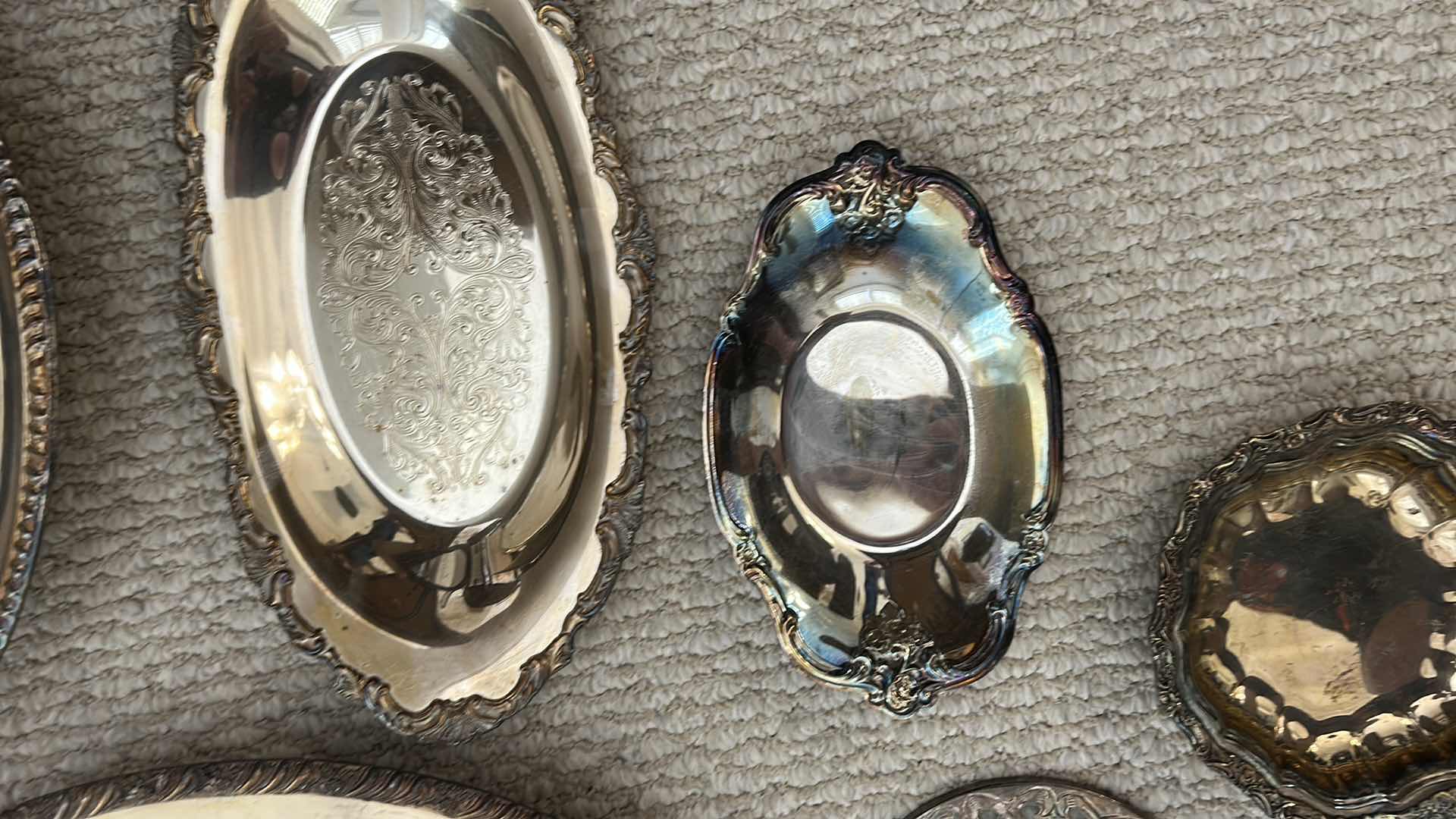 Photo 1 of 6- SILVER-PLATED SERVICE ITEMS