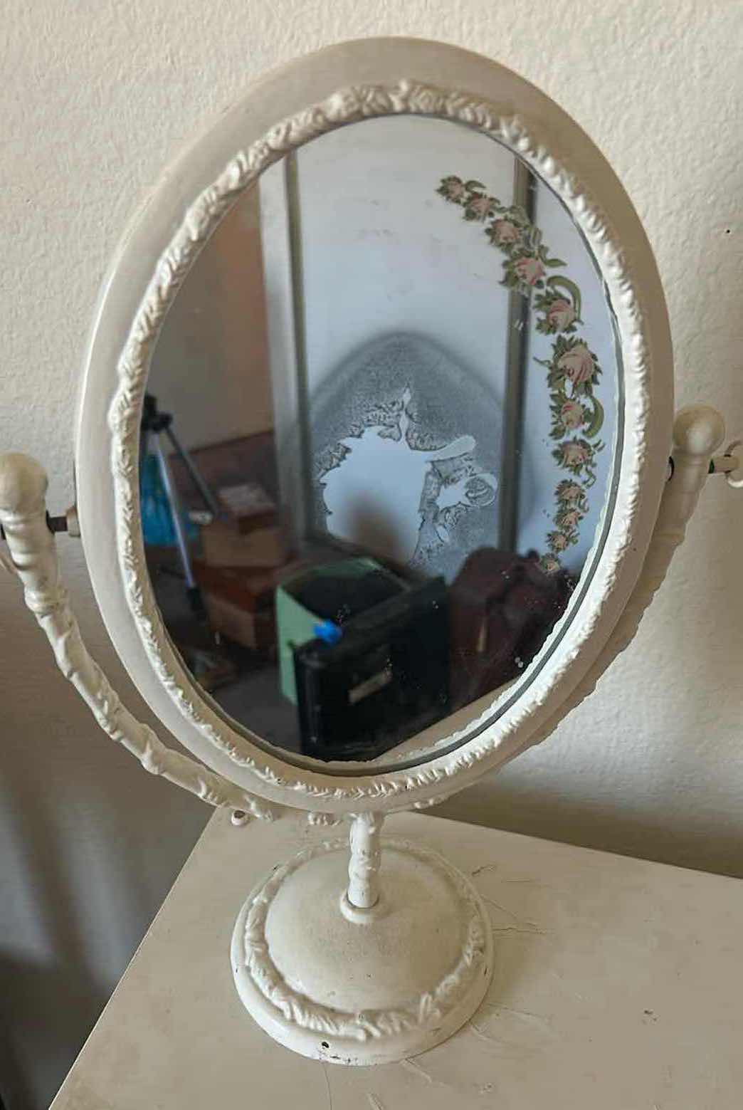 Photo 1 of 4- VINTAGE STYLE TABLETOP VANITY MIRRORS