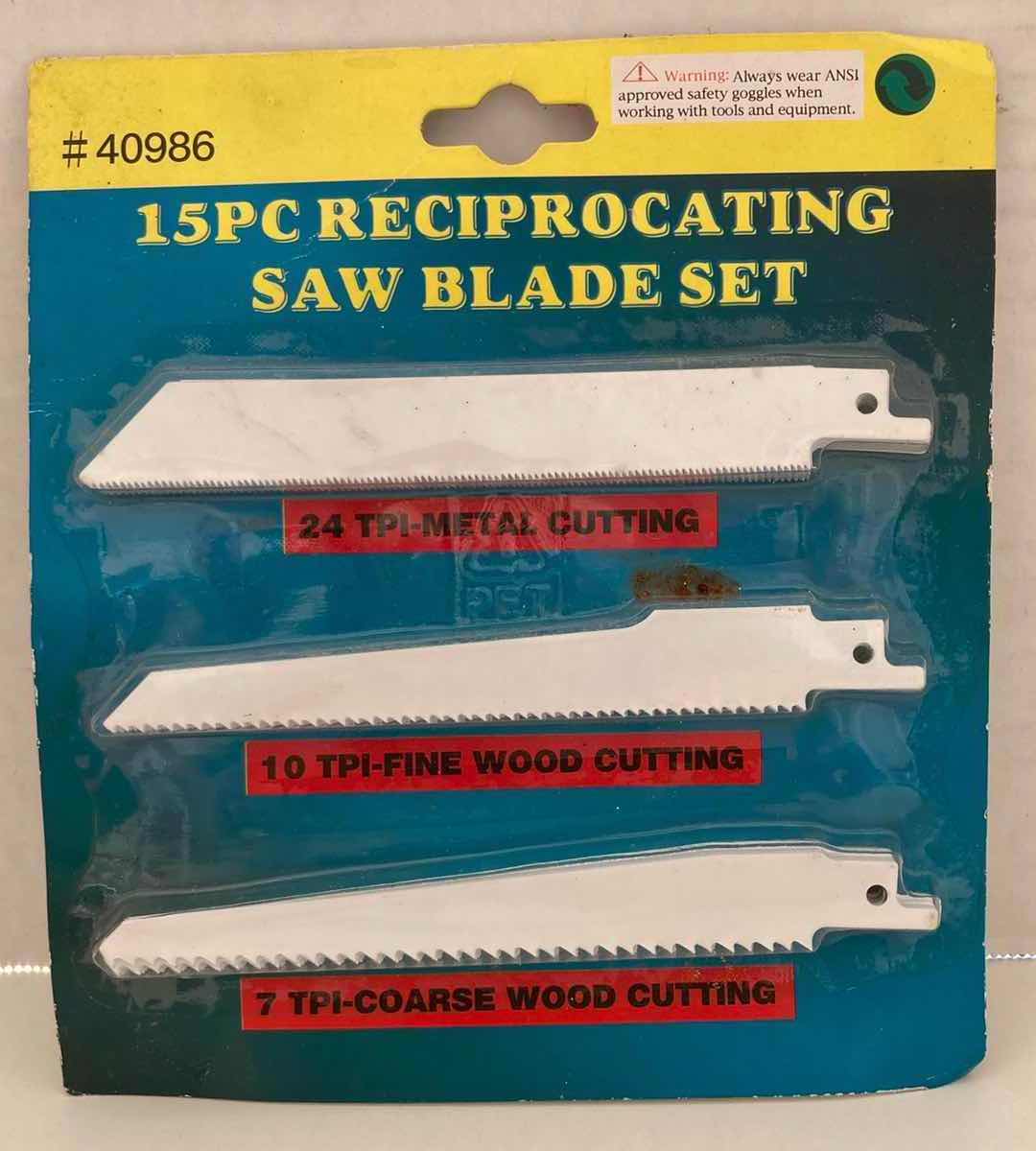 Photo 1 of HARBOR FREIGHT TOOLS 15PC RECIPROCATING SAW BLADE SET