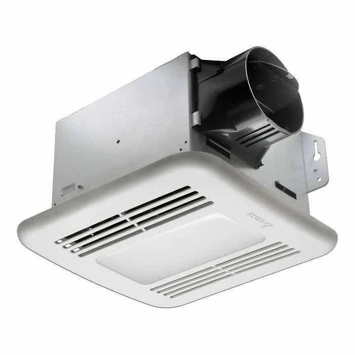 Photo 1 of DELTA BREEZ VENTILATION SYSTEM HUMIDITY SENSOR LED LIGHT BATHROOM FAN MODEL VFB80HLED2 8.25” X 8” H5.75”