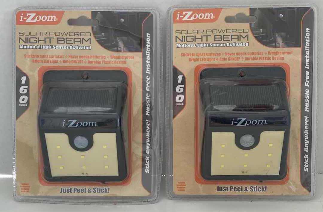 Photo 1 of NEW I-ZOOM SOLAR POWERED MOTION ACTIVATED NIGHT BEAM LIGHT (2)