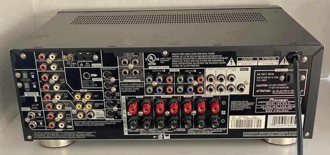 Photo 4 of PIONEER AUDIO/VIDEO MULTI-CHANNEL RECEIVER MODEL VSX-816-K