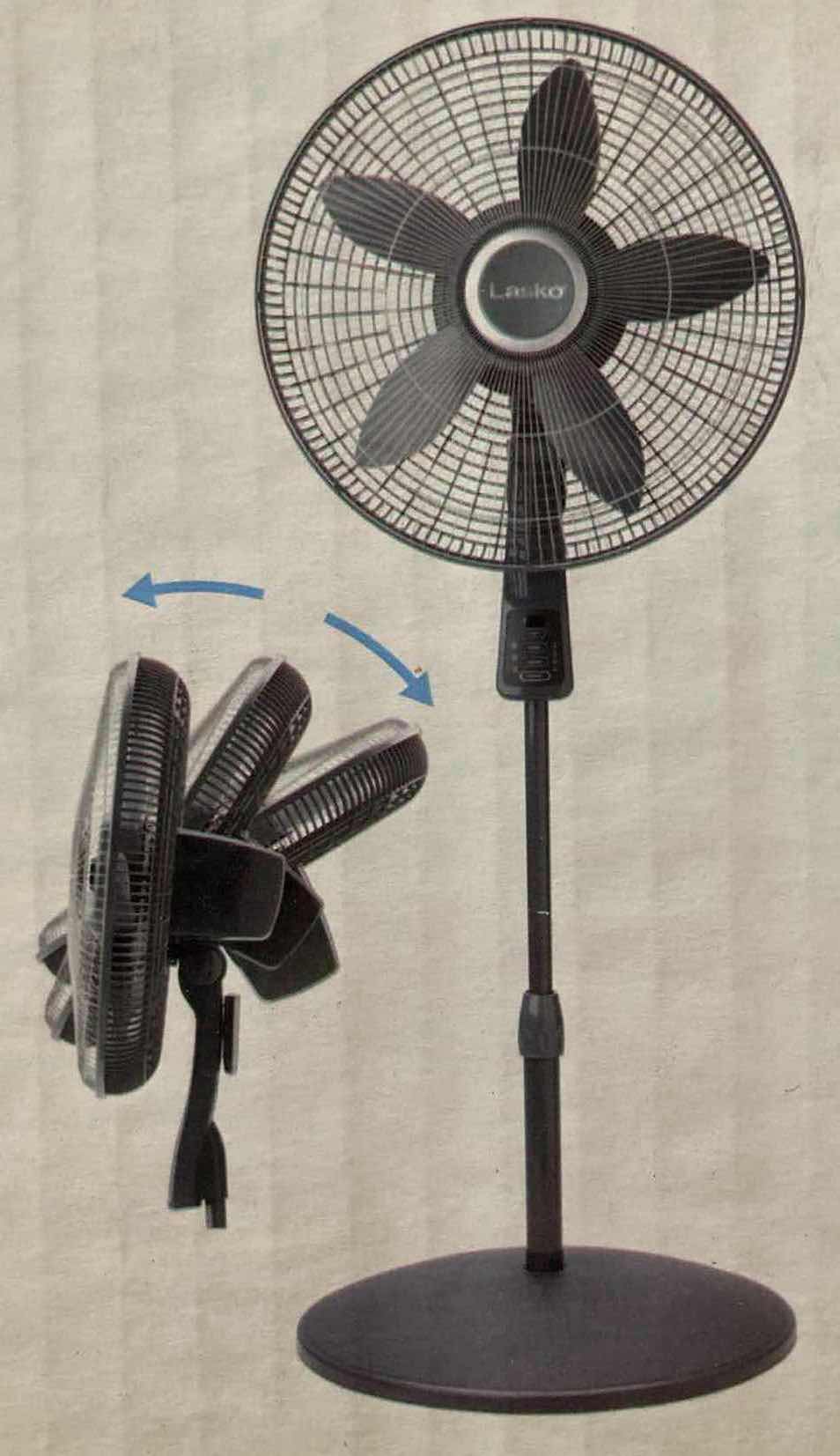 Photo 1 of LASKO 4-SPEED REMOTE CONTROLLED PEDESTAL FAN MODEL S18961