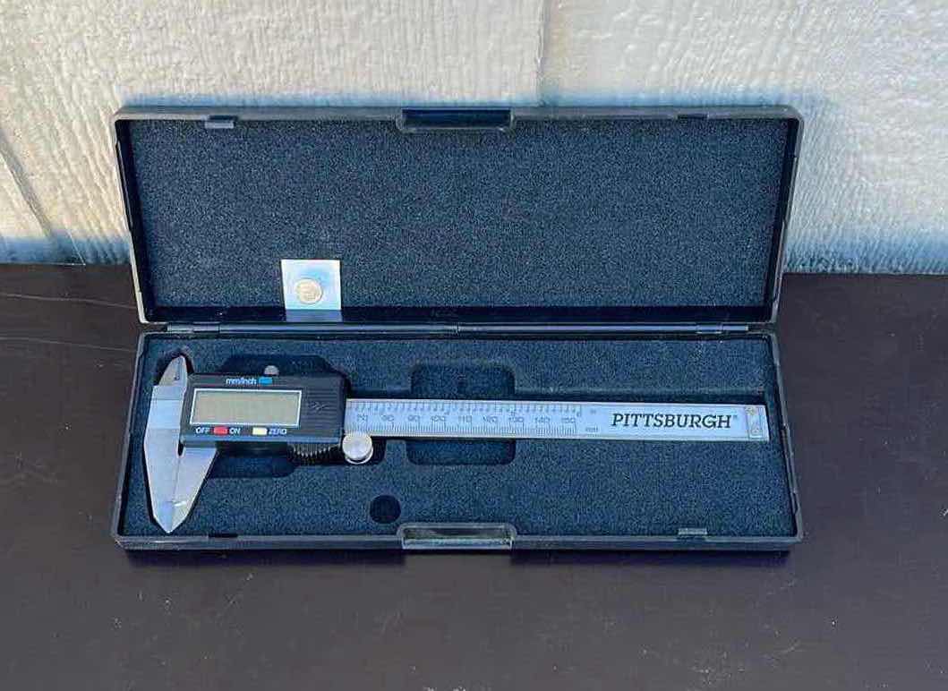 Photo 1 of PITTSBURGH 6” DIGITAL CALIPER 47257 W HARD CASE