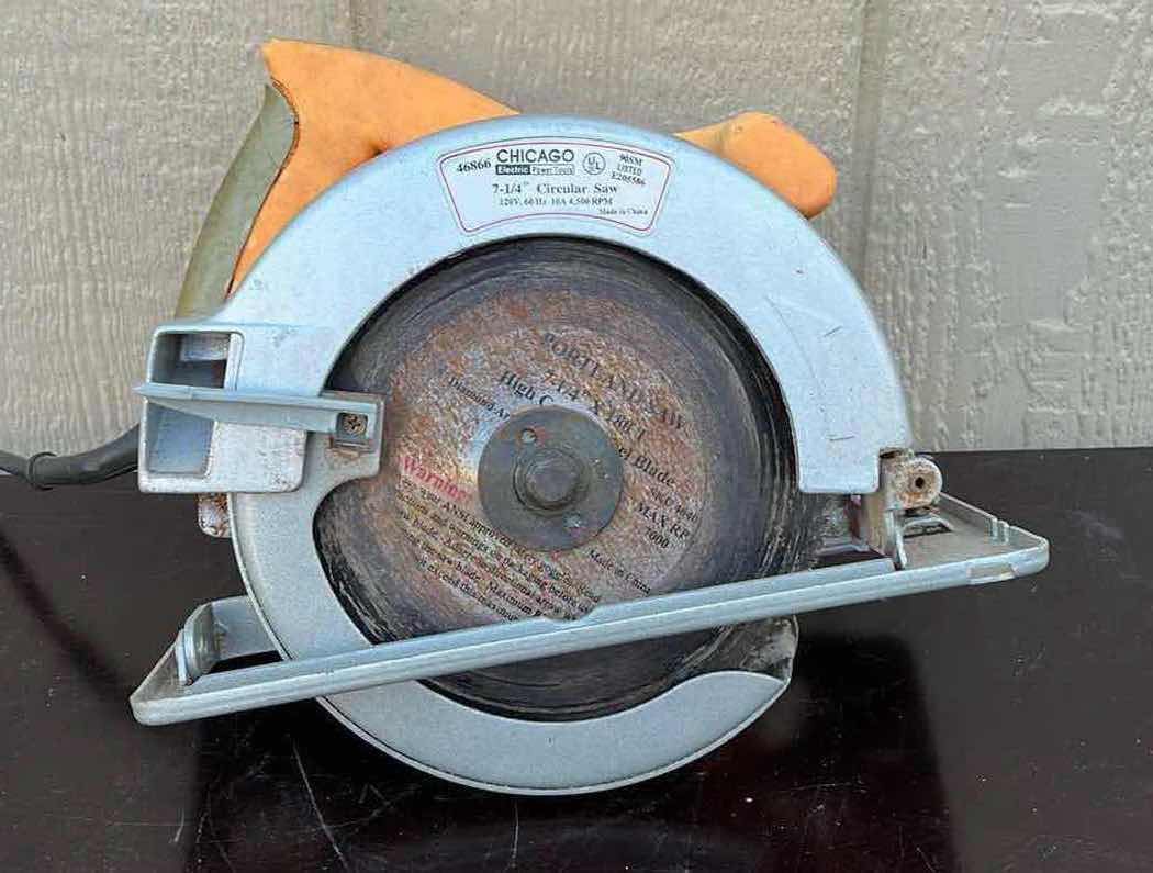 Photo 1 of CHICAGO ELECTRIC 7-1/4” CIRCULAR SAW MODEL 46866