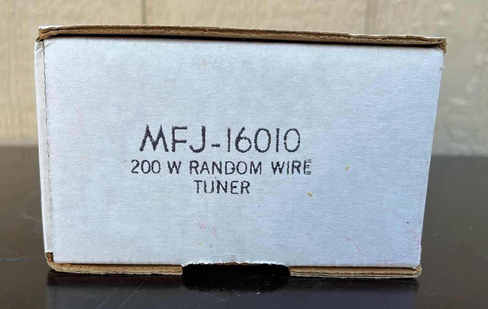 Photo 8 of MFJ RANDOM WIRE ANTENNA TUNER MODEL MJF-16010 W ORIGINAL MANUAL & BOX