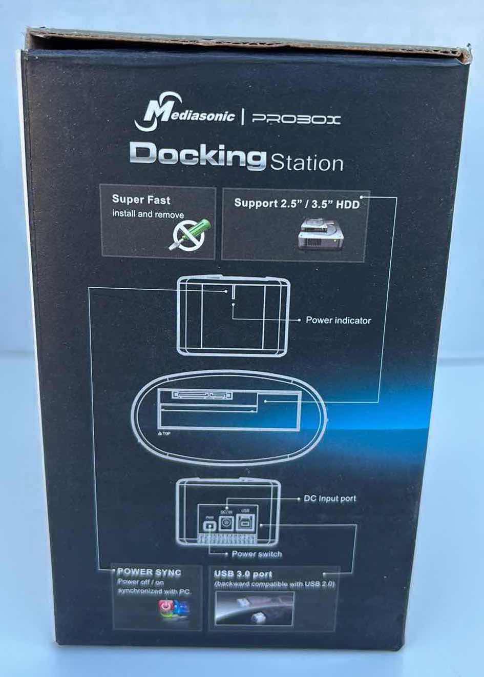 Photo 3 of MEDIASONIC PROBOX 2.5’/3.5’ SATA DRIVE DOCKING STATION (HND1-SU3-WT)