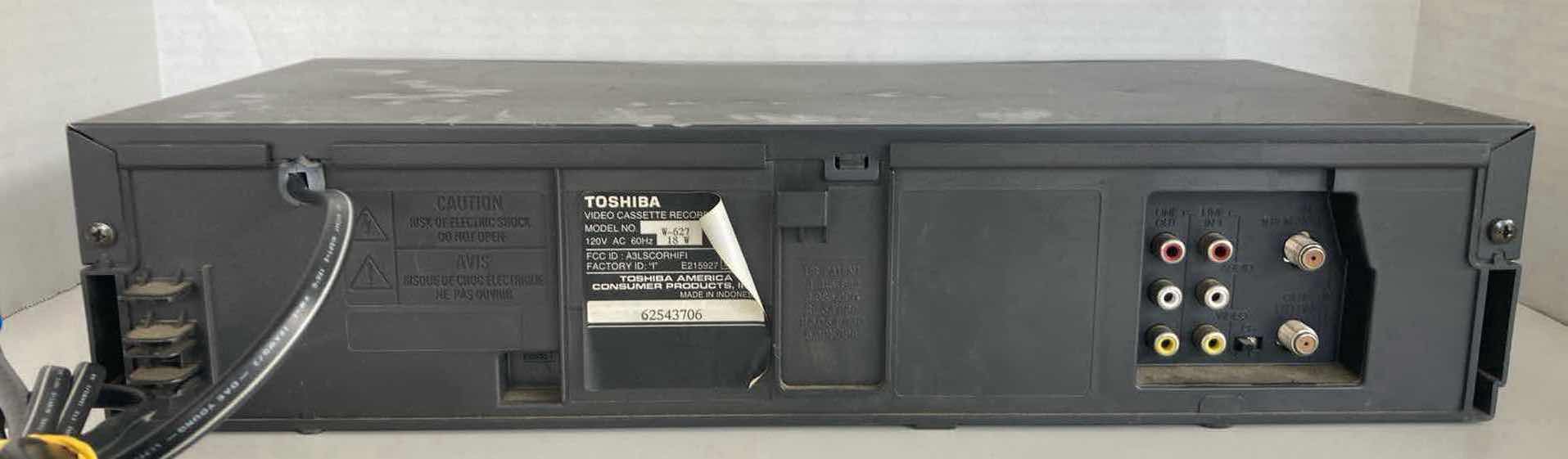 Photo 4 of TOSHIBA HI-FI STEREO VCR MODEL W-627