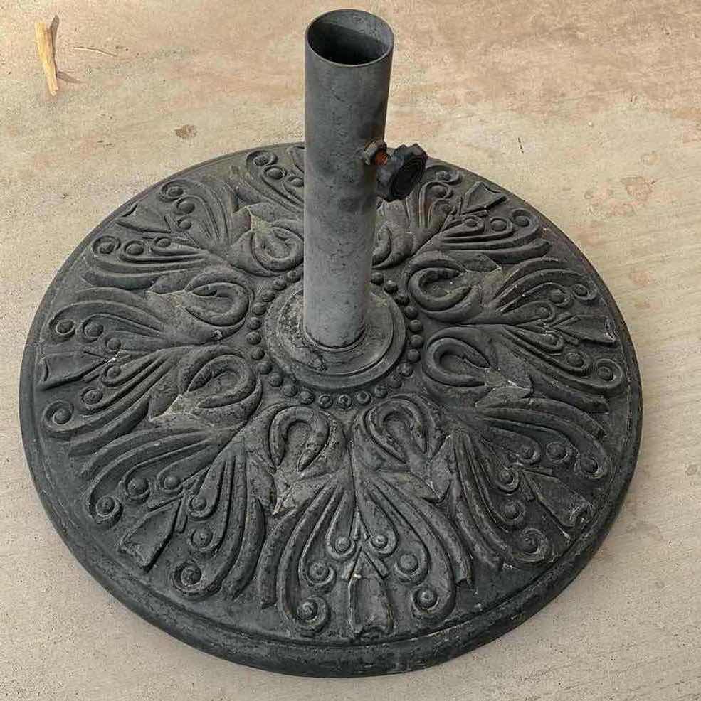 Photo 1 of DECORATIVE OUTDOOR UMBRELLA STAND 18.5” X 14”