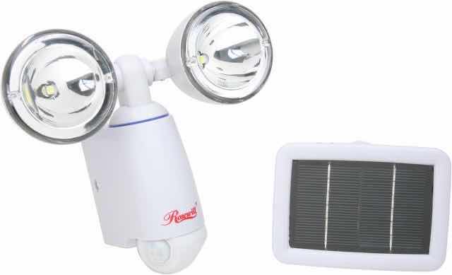 Photo 2 of NEW ROSEWILL DUAL HEAD PIR SOLAR MOTION SENSOR SPOTLIGHT (RSL-113)