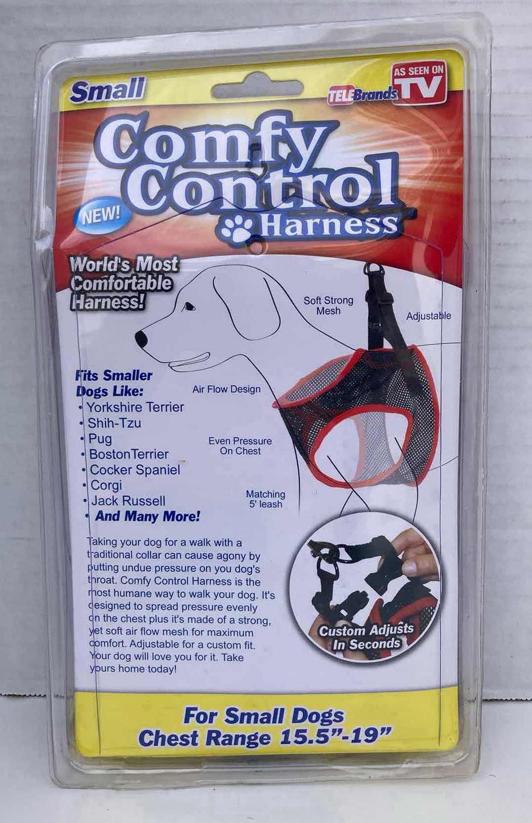 Photo 2 of NEW TELEBRANDS COMFY CONTROL GO HARNESS SIZE SMALL