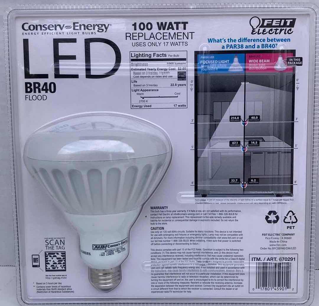 Photo 3 of NEW FEIT ELECTRIC CONSERV-ENERGY LED 100W REPLACEMENT BULB