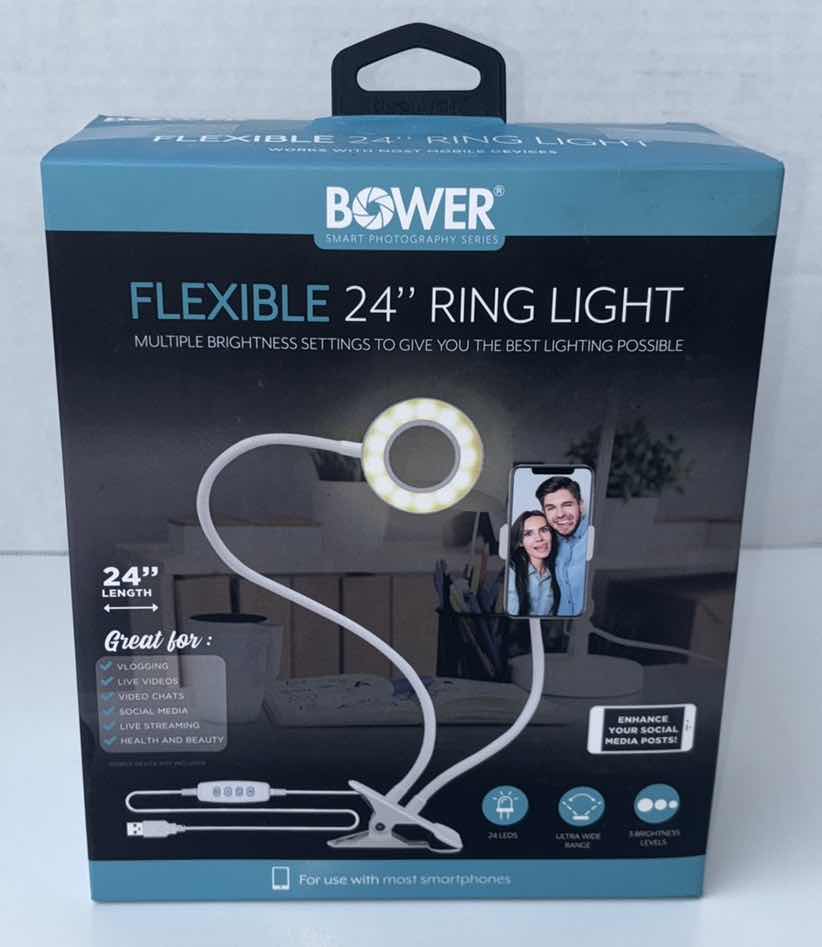 Photo 2 of NEW BOWER SMART PHOTOGRAPHY SERIES FLEXIBLE 24” RING LIGHT (WA-FL24)