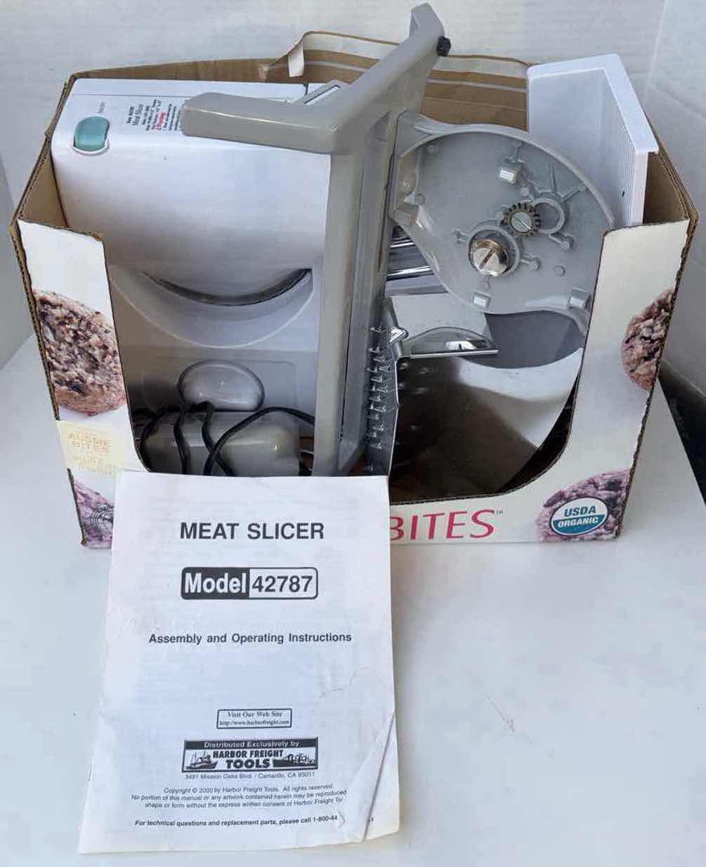 Photo 2 of HARBOR FREIGHT MEAT SLICER (MODEL 42787)