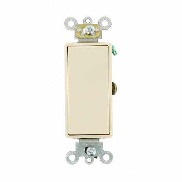 Photo 1 of NEW LEVITON DECORA 15A LIGHT ALMOND AC QUIET SWITCH (SET OF 4)