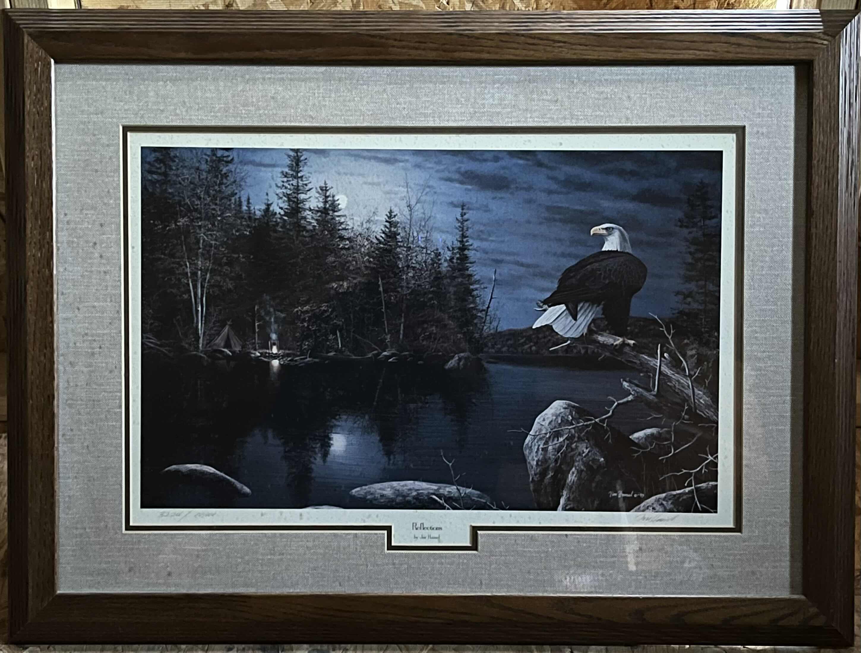 Photo 1 of REFLECTIONS FRAMED ARTWORK SIGNED BY JIM HANSEL 3224/10,000 31.5” X 23.5”