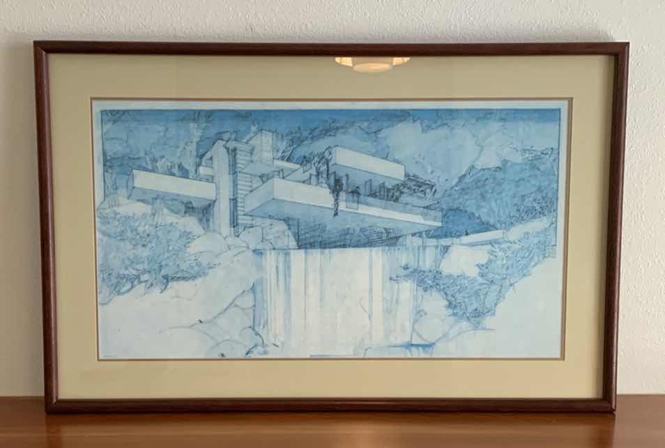 Photo 1 of FRANK LLOYD WRIGHT - WATER COLOR PRINT
38” X 24.25”